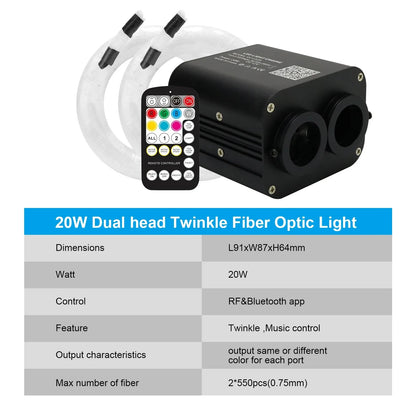 RGB LED Car Star Lights